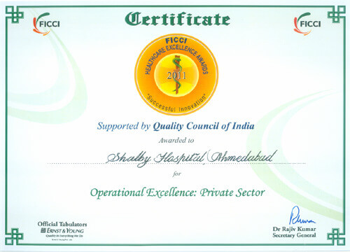 FICCI certificate - shalby hospital