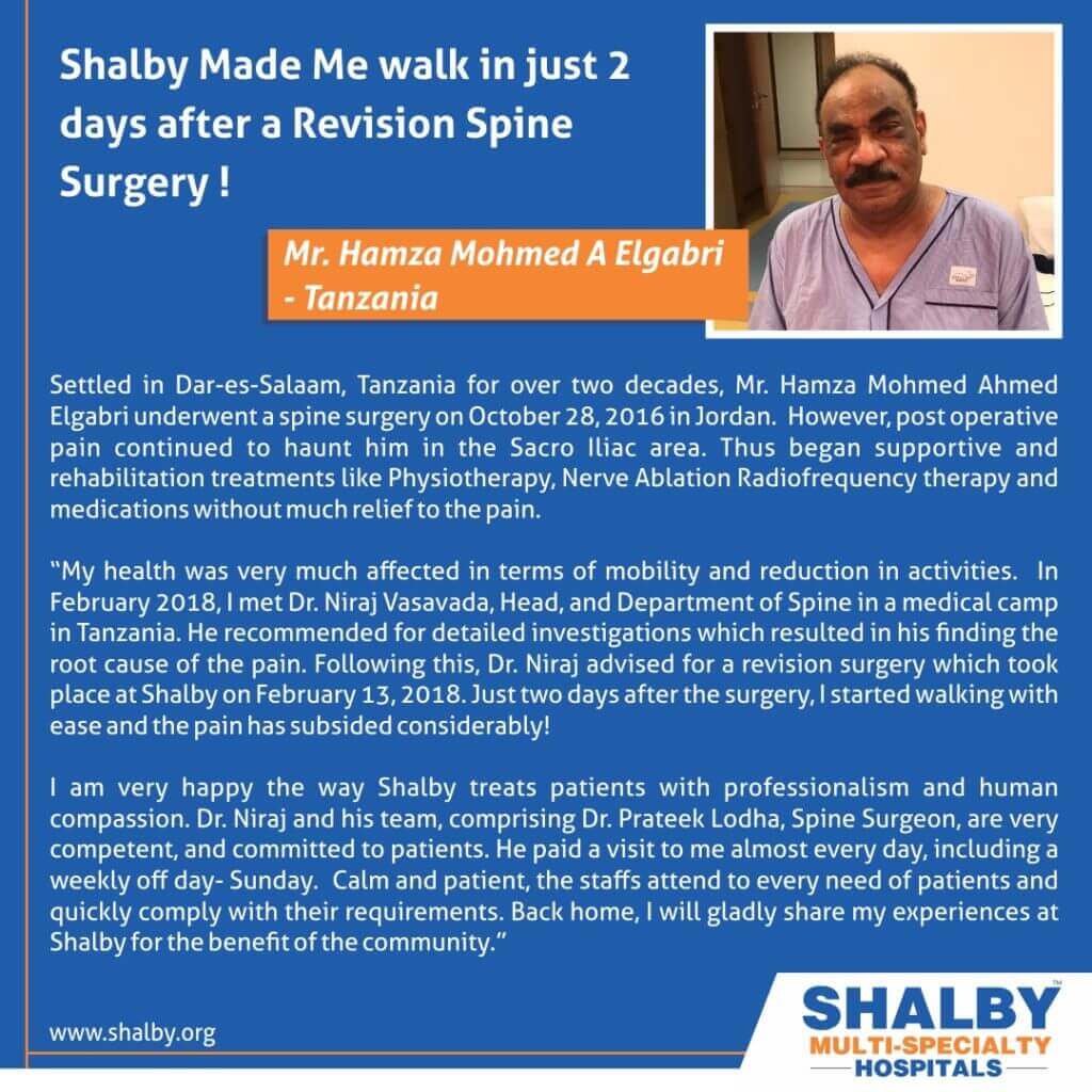 Spine surgery patient testimonial - shalby