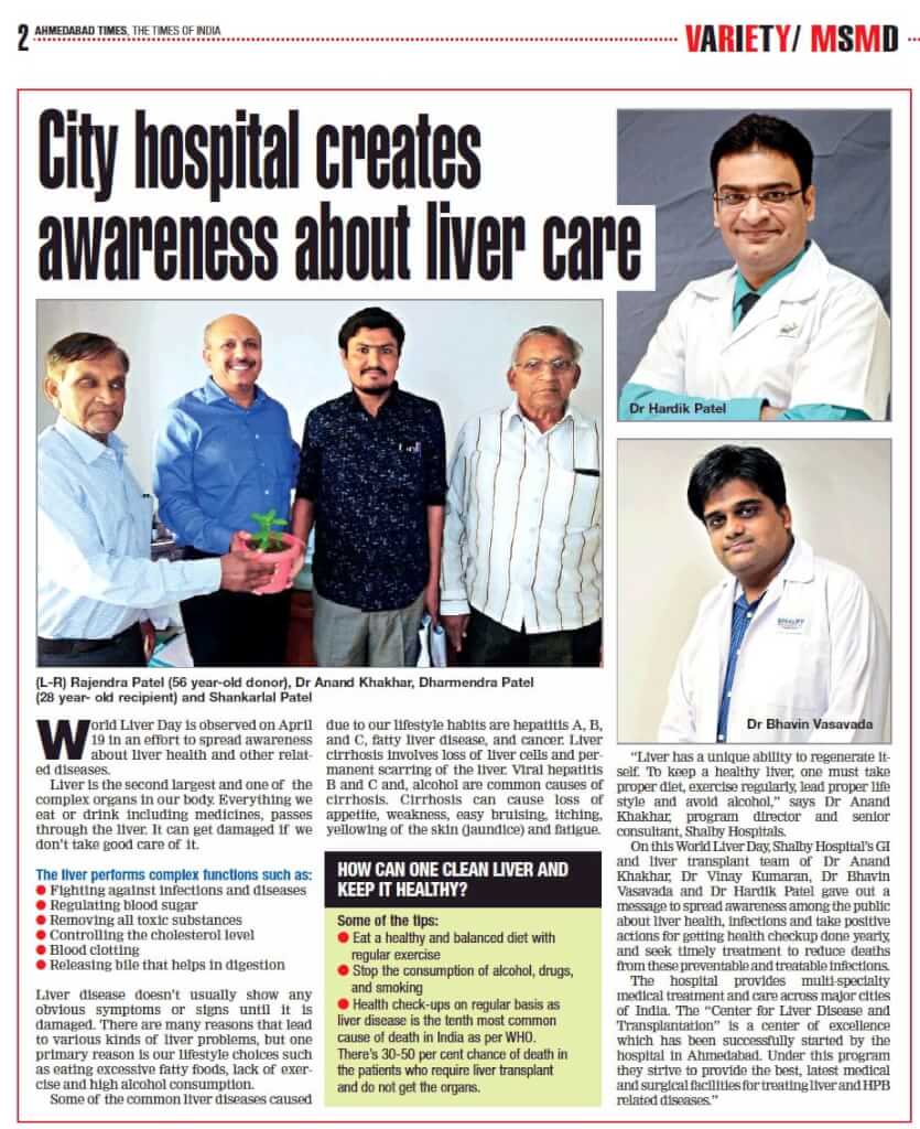 Shalby Hospitals Spreads Awareness On Liver Disease