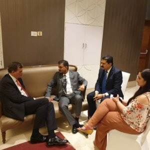 Dr. vikram shah meets british high commissioner to india