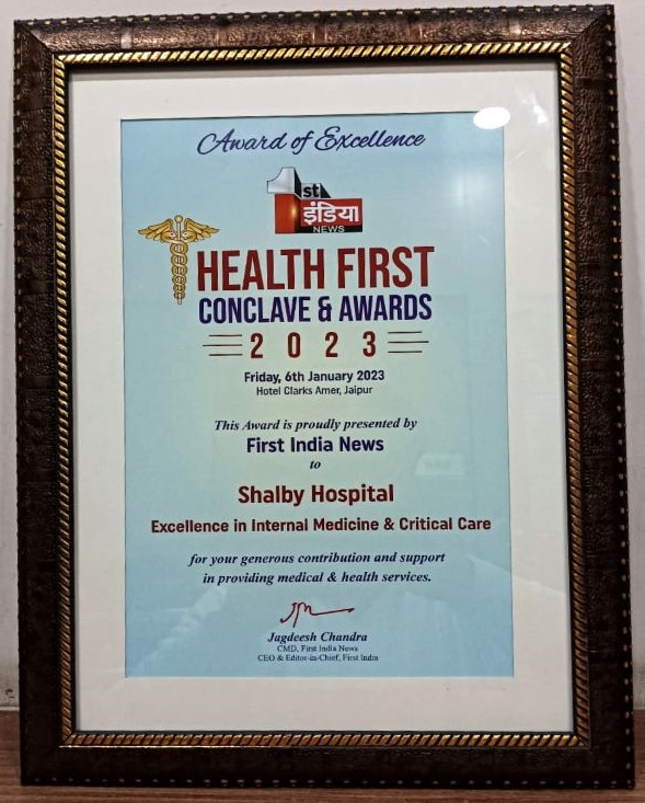 Excellence in Internal Medicine & Critical Care by First India News at Health First Conclave & Awards