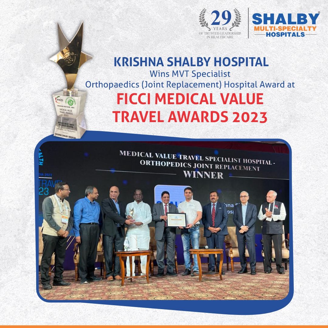 FICCI medical value travel awards 2023 - krishna shalby hospital