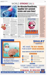 Brain Stroke Article in TOI