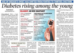 World Diabetic Day Article TOI