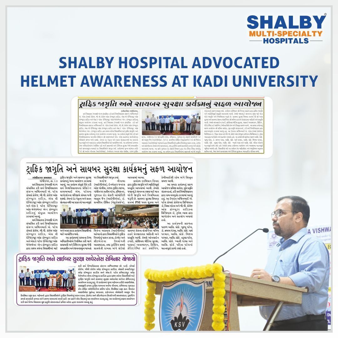 Dr. Satyajit Dixit Advocates Road Safety and Helmet Awareness at Kadi Kelavani University