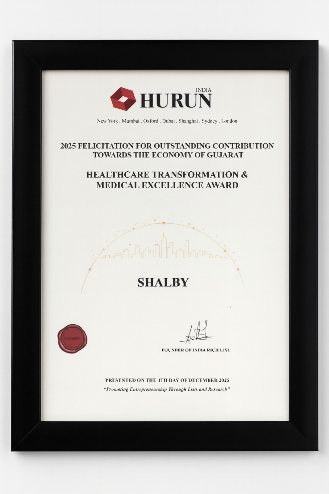 HURUN AWARD